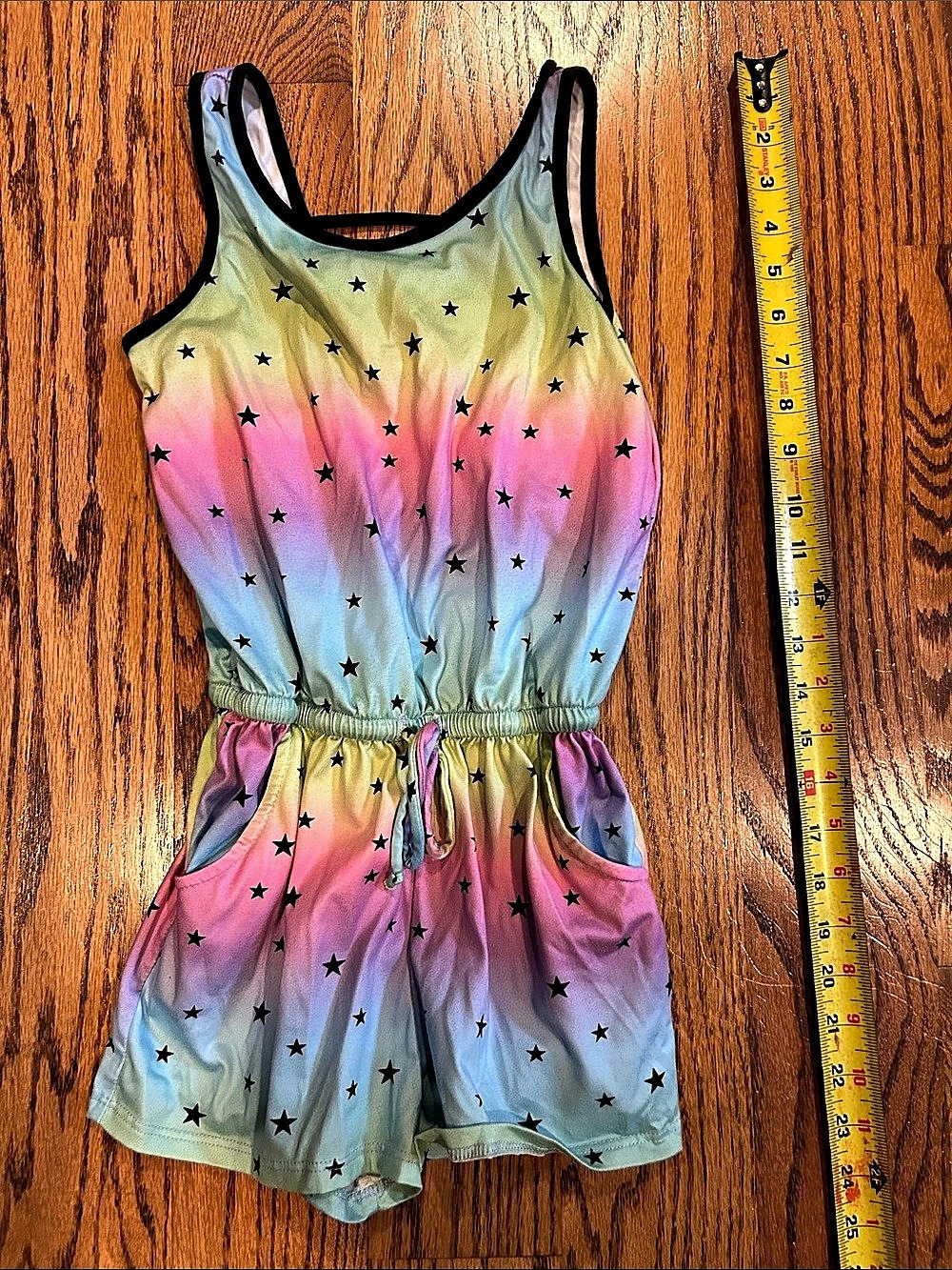 Pixie Lane Rainbow Star Romper Girls Size 8
